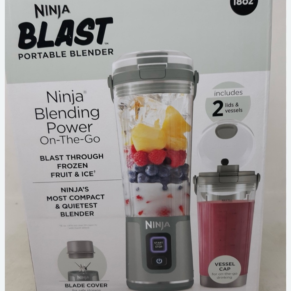 Ninja Blast Gray Portable Blender